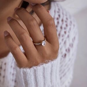 SIZE 7 | 18K Gold Plated Cubic Zirconia Ring